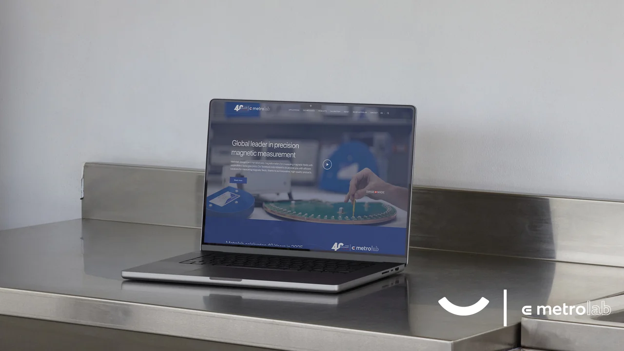 Metrolab — site web sur un ordinateur portable