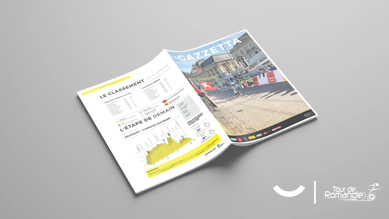 Tour de Romandie — brochure ouverte